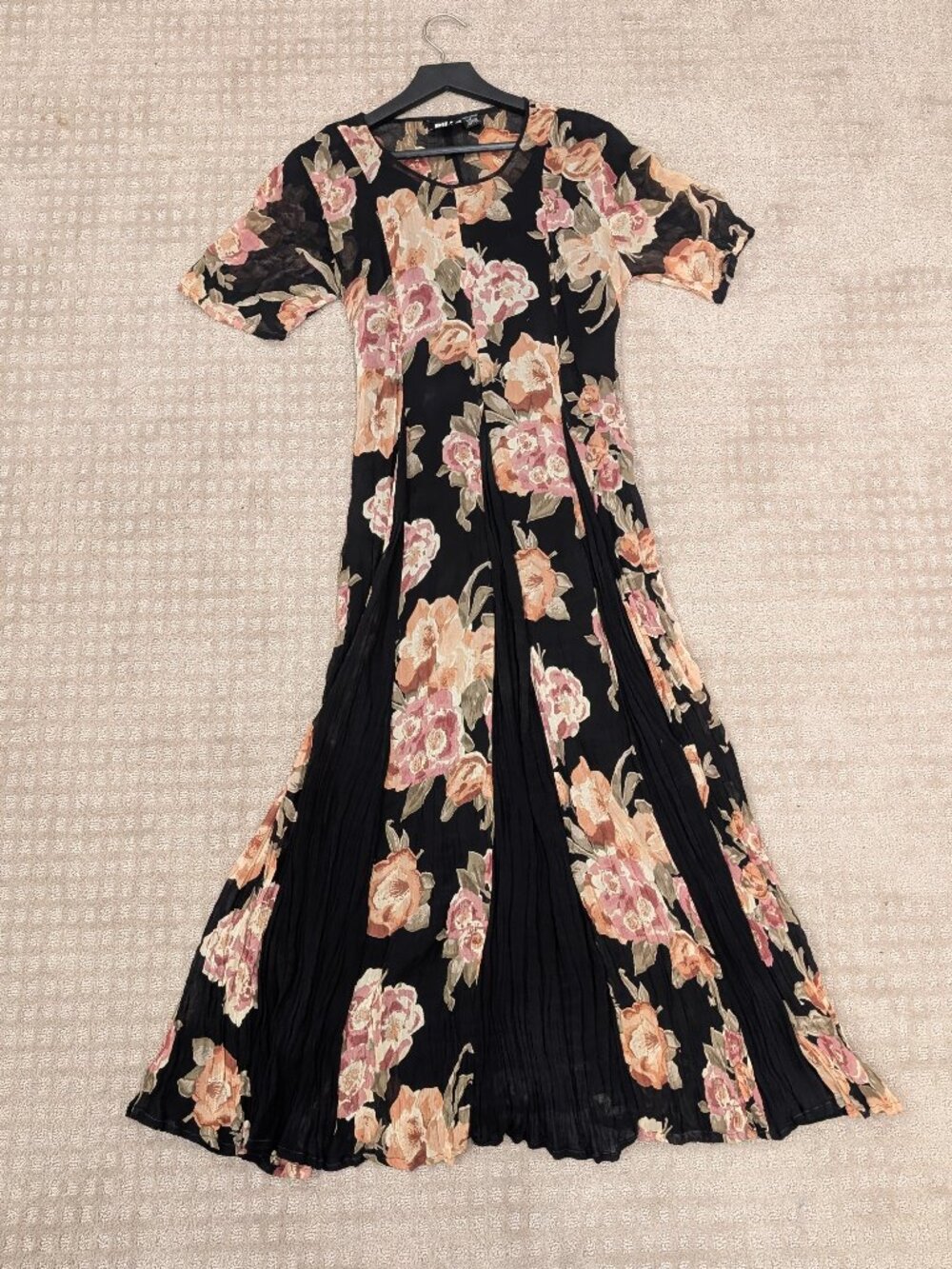 Vintage Bila Sheer Floral Maxi Dress - Women's sz S
